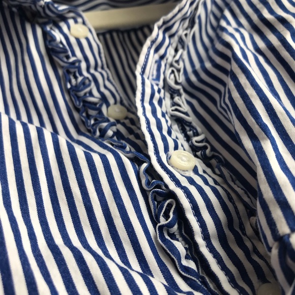 Ralph Lauren Toddler Blue and White Stripe Shirtdress 3/3T - Picture 3 of 4